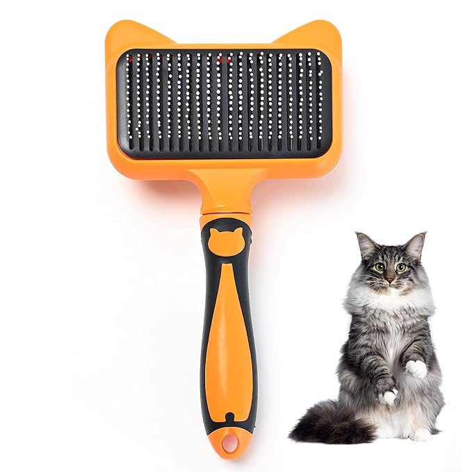 Cat Brush with One-Click Release  This versatile dog brush for shedding and massaging is the perfect pet grooming tool for indoor cats and dogs, suitable for pets of all hair types.