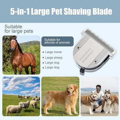 5 in 1 Fine Replacement Blades Compatible with Wahl Bravura Clipper Chromadoï¼_reativaï¼_igura Dog Clippers for Dogs Grooming ï¼_or Larger Animalsï¼