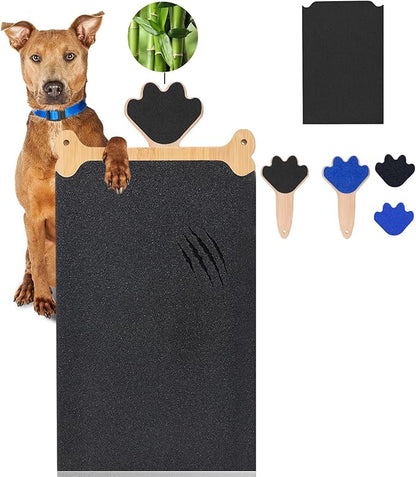 Dog Scratch Board Large Scratching Pad Multi-Functional Trimming Tool Alternative to Dog Nail Clippers and Pet Grinders Easy Nail Care Double Sided