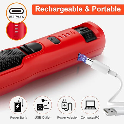 7-Speed Dog Nail Grinder & Dog Nail Trimmers for Large Medium Small Dogs Cats Pets Claw Trimmer Quick Sensor and Safety Guard Type-C Rechargeable with 360° LED Lights Pet Nail Trimmer