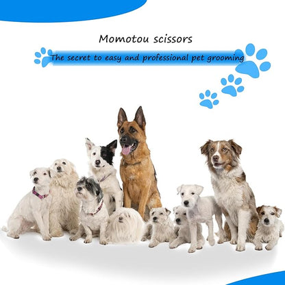 7 inches Professional Thinning Dog Grooming Scissors Made of Japanese Advanced Stainless Steel Pet Shears with Diamond Adjustable Screw for Dogs and Cats