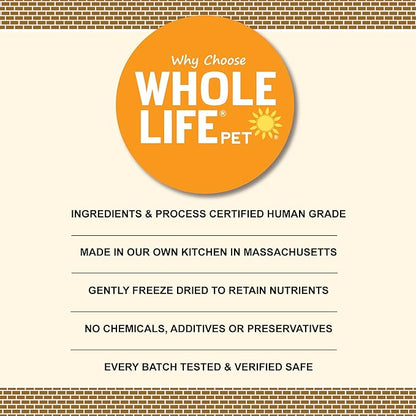 Whole Life Pet Just One Salmon Dog and Cat Value Packs - Human Grade, Freeze Dried, One Ingredient - Protein Rich, Grain Free, Made in The USA