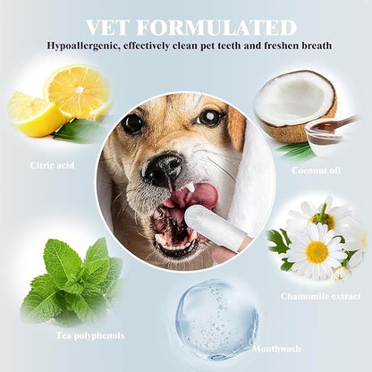 Pet Steam Brush for Dog & Cat  3-in-1 Spray Hair Removal Comb  Steam Brush for Shedding & Grooming  Spritz Defur Comb  Includes Waterless Shampoo & Dental Wipes