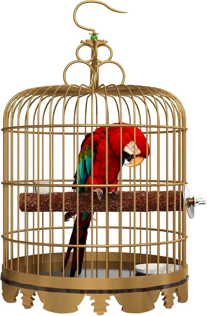 6 Pcs Bird Perch Stand Toy, Wood Parrot Stand Platform Colorful Sand Paw Grinding Stick Cage Accessories Exercise Toys for Cockatiel Conure Budgies Parakeet Lovebird Hamster Gerbil Rat Mouse (6 Pcs)