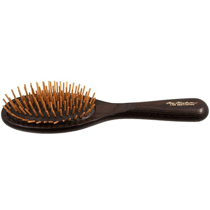 Chris Christensen 20 mm Oval Wood Pin Dog Brush, Real Wood Pins, 100% Static-Free, Redistributes Natural Oils into Coat, Reduces Painful Pulling, Large, Brown, Groom Like a Professional