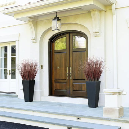 100Pcs Artificial Grass Plants, Faux Shrubs Wheat Grass, Artificial Tall Grasses Fake Plants for Outdoor Decor,Artificial Greenery Stems Weed for Room Indoor Home Decor（Red）