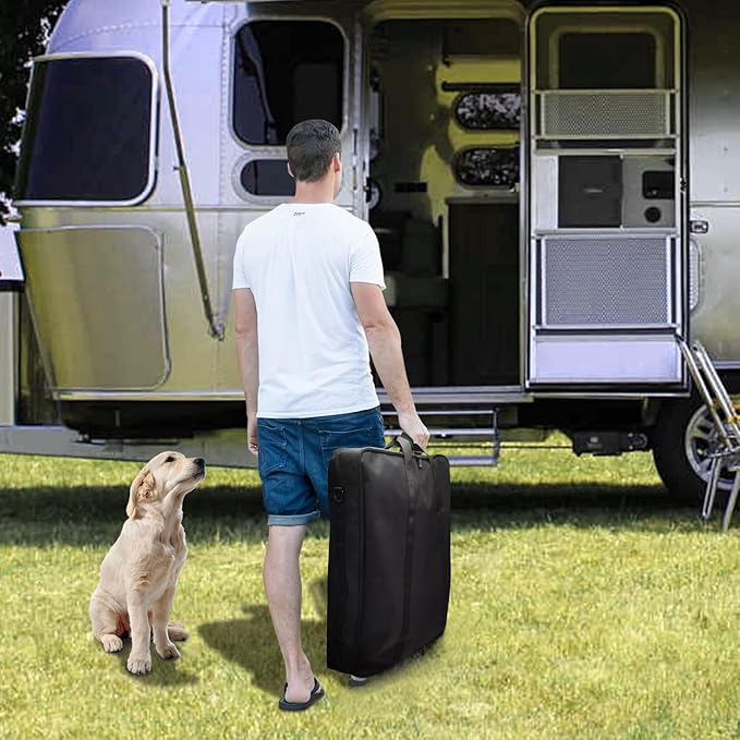 40" Dog Playpen Storage Bag, Suitable for Foldable Exercise Pet Playpens, Dog Fence Travel Bag with Handles for Camping and RV Trip, Waterproof Oxford Fabric