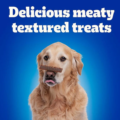 Pedigree Canine Cookout Soft Dog Treats, Chicken Flavored Meaty Sticks and Strips, (2) 18.2 oz Bags