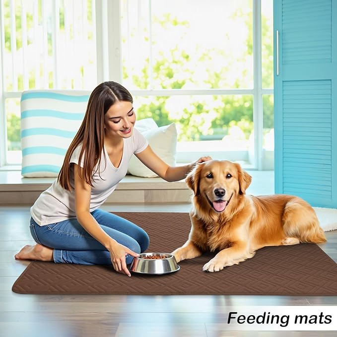 hyha Waterproof Dog Blanket, Soft Pet Bed Blankets, Waterproof Sofa Couch Cover for Dogs Washable, Reversible Pet Couch Covers for Sofa Furniture (82x102 Inch, Brown/Chocolate)