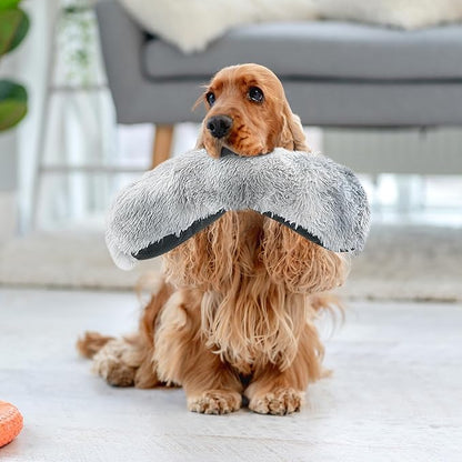 HOMBYS 25" Length Dog Pillows for Large and Medium Dogs, Soft Faux Fur Claming Dog Nek Pillow for Improving Anxiety Reduce, Machine Washable Pet Pillow for Cats, Plush Pet Toy(Tie-Dye, 25"x8"x4")