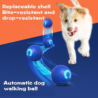 2PCS Shaky Ball Toy for Dogs,Pet Bounce Ball ,Vibrating Dog Ball for Dogs, Automatic Moving Dog Toy Ball,Bouncing Ball for Dogs Interactive Dog Ball,Automatic Moving Dog Toy Ball shaking(Two Orange)
