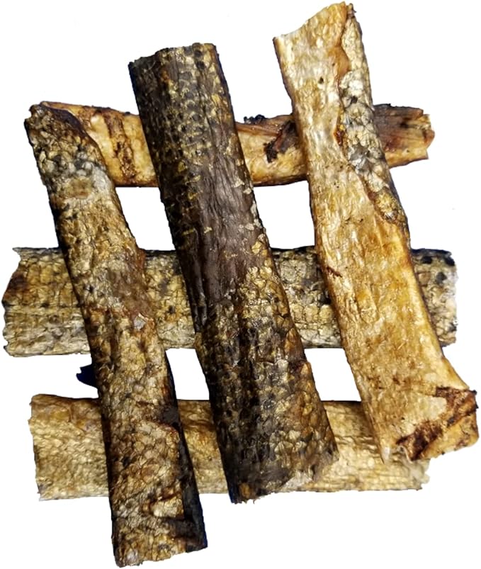 Smoked Salmon Skin Dog Treats - All Natural - Single Ingredient