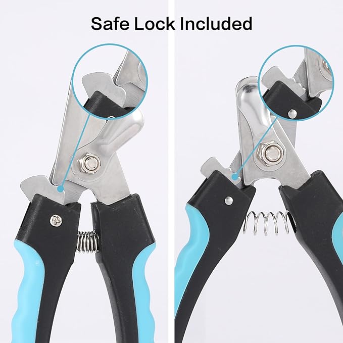 2 Pack Pet Nail Trimmer Clipper Set with 2 Nail Files, Dog Nail Clippers for Small, Large & Medium Dogs Cats Pet Toenail Clippers with Nail Files