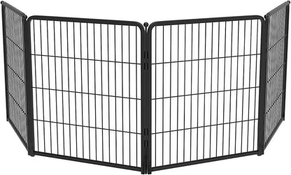 FXW Homeplus Dog Playpen for Indoor Use - Stress-Free and Safe Play, Heavy Duty 32 Inch 4 Panels Dog Pen for Puppies, Small and Medium Dogs, Black_atented