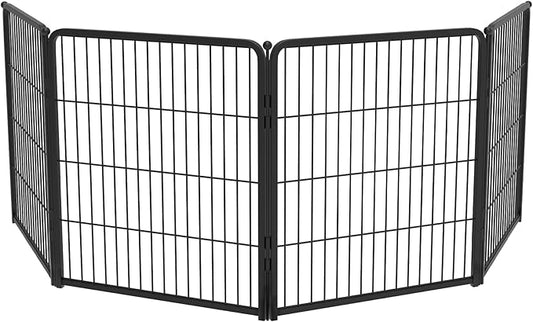 FXW Homeplus Dog Playpen for Indoor Use - Stress-Free and Safe Play, Heavy Duty 32 Inch 4 Panels Dog Pen for Puppies, Small and Medium Dogs, Black_atented