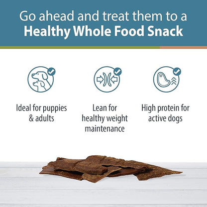 JustFoodForDogs Limited-Ingredient Beef Liver Healthy Dog Treats, Preservative-Free, Made in The USA, 5 oz