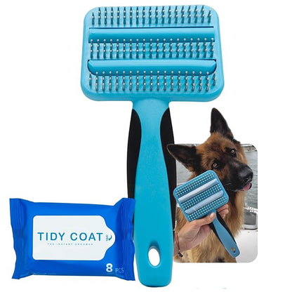 Tidy Coat Wet Wipe Dog Brush, Dog Grooming, Dog Accessories,