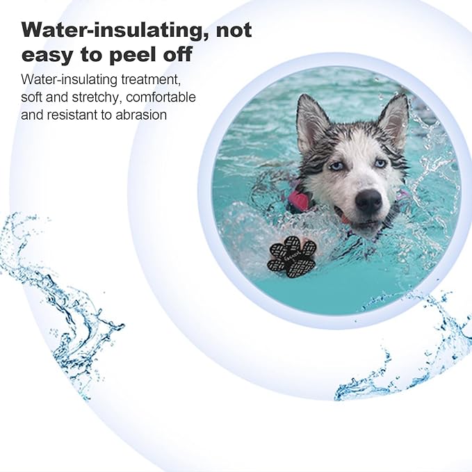 Paw Protection Anti-Slip Handle Prevents Your Dog from Slipping on Hardwood Floors,Perfect for hot Roads,Disposable self Adhesive Dog Shoes Boots Socks Replacement 24pcs (XL)