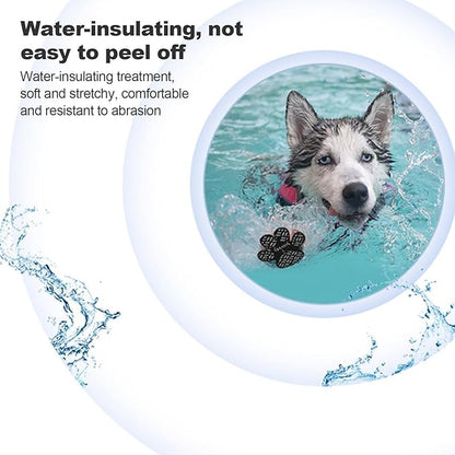 Paw Protection Anti-Slip Handle Prevents Your Dog from Slipping on Hardwood Floors,Perfect for hot Roads,Disposable self Adhesive Dog Shoes Boots Socks Replacement 24pcs (XL)