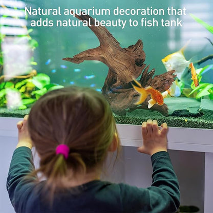WDEFUN Natural Driftwood for Aquarium Decor, 1-Piece 13''-17'' Large Driftwood for Decorations on Fish Tank, Reptiles Bearded Dragon Accessories or Air Plants
