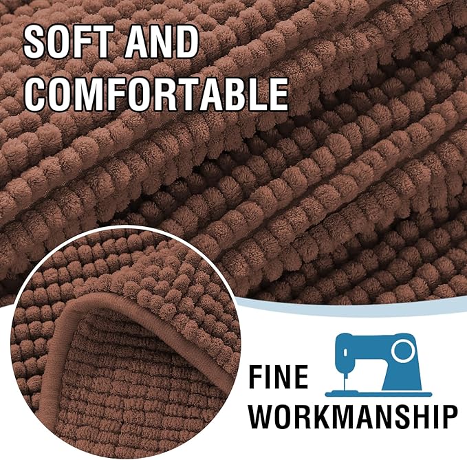 H.VERSAILTEX Plush Chenille Dog Bed Cover Thick Soft Loveseat Cover for 2 Cushion Couch Anti Slip Couch Cover Furniture Protector for Dog, Pet, Cat (35" x 62", Caramel)