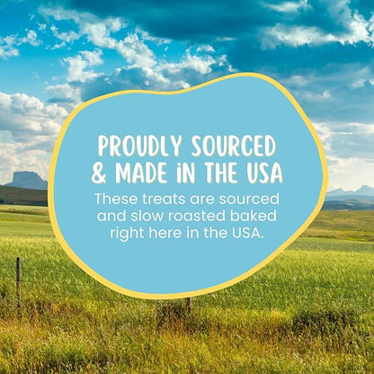 Dehydrated Lamb Lung Dog Treats - 2 Pound Big Bag, All-Natural, Made in USA - High Protein, Low Fat - Slow Roasted Oven Baked A Healthy Rawhide Alternative for All Dogs