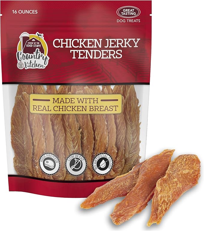 Chicken Jerky Tender Dog Treats, High Protein, Low Fat, No Artificial Colors, 16 oz