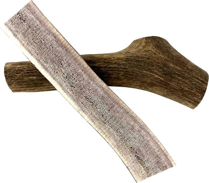 Premium Split Elk Antlers for Dogs, Dog Treats Large Breed, Made in USA, Natural Dog Chews for Aggressive Chewers, Long Lasting Pet Treat for Dogs Under 80 lbs, 2 Large/XL Antler Pack