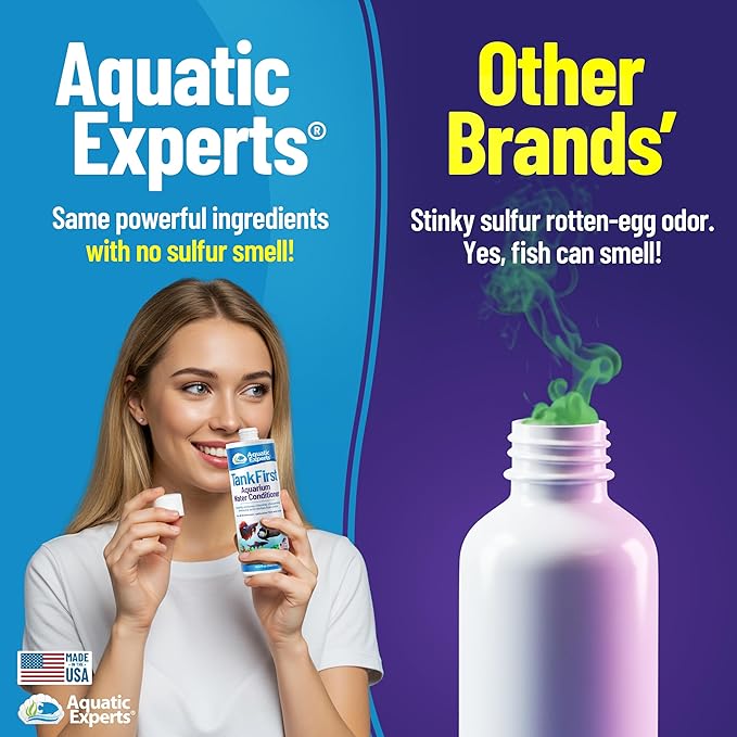 TankFirst Complete Aquarium Water Conditioner - Fish Water Conditioner, Instantly Removes Chlorine, Chloramines, and detoxifies Ammonia from Fish Tank (TankFirst Regular, 500 ml)