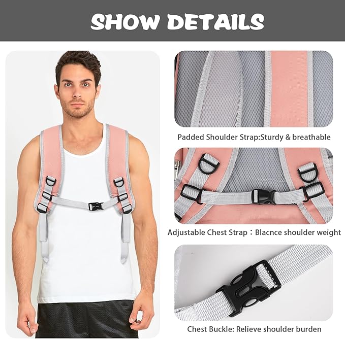 Cat Backpack Carrier,Pet Carrier Airline Approved for Small Dog Cat Puppy Kitten Bunny,Ventilated Mesh Design Animal Backpack for Hiking Camping Travel Bag (Pink)