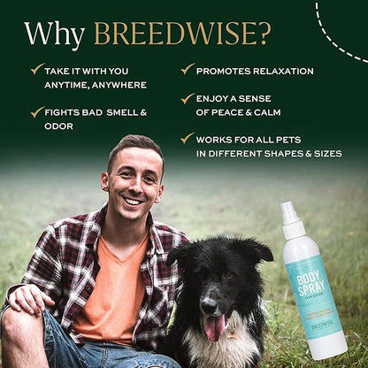 Dog Perfume Spray, Long-Lasting Dog Body Spray with Sweet Pea and Vanilla Infusion, Refreshing Mist, 8 fl oz