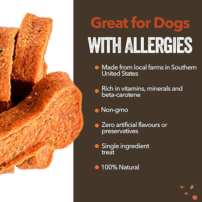 Gaines Family Farmstead Sweet Potato Dog Bones, All-Natural, Grain Free Dog Treats for All Ages & Breeds, Great for Training and Rewards, Made in USA, 2 Pound Bag