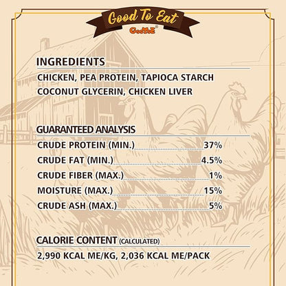 Gootoe Chicken Dog Treats  Chicken Sticks with Chicken Liver 1.5 lb  All Natural, Grain-Free, Low Fat, Premium Training Chews, Healthy & Easily Digestible
