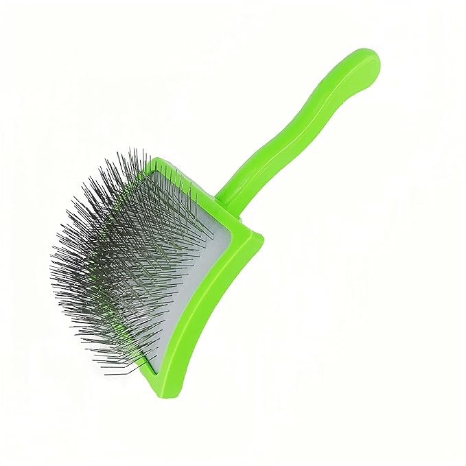 Slicker Dog Brush For Goldendoodles, Poodles, & Any Doodle Mix - Golden Doodle & Poodle Brush - For Medium to Long Hair Breeds - Detangle, Brush, Fluff Like a Pro (Large)