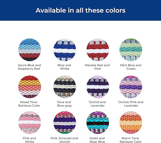 Blueberry Pet 3M Reflective Dog Collars | Adjustable Dog Collar w/Multi-Colored Stripe - Blue and White | Nylon Pet Collars for Dogs & Refflective Dog Collar for Small Dogs