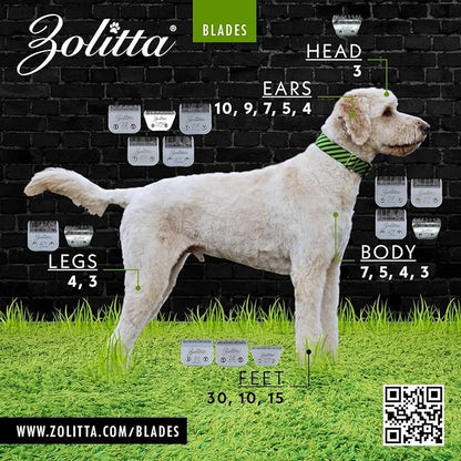 10WF Premium Professional Pet Dog Grooming Wide Clipper Blade, Grooming Clipper Blade, Grooming Wide Blade, A5 Type Blade, Dog Grooming Wide Blade, Cat, Horse Grooming Blade