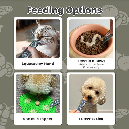 Squeeze Vita Stick Lickable Cat and Dog Treats – 7-Count Liver Support Sticks with Multivitamins, Soft Squeezable Paste for All Life Stages, Supporting Liver Health