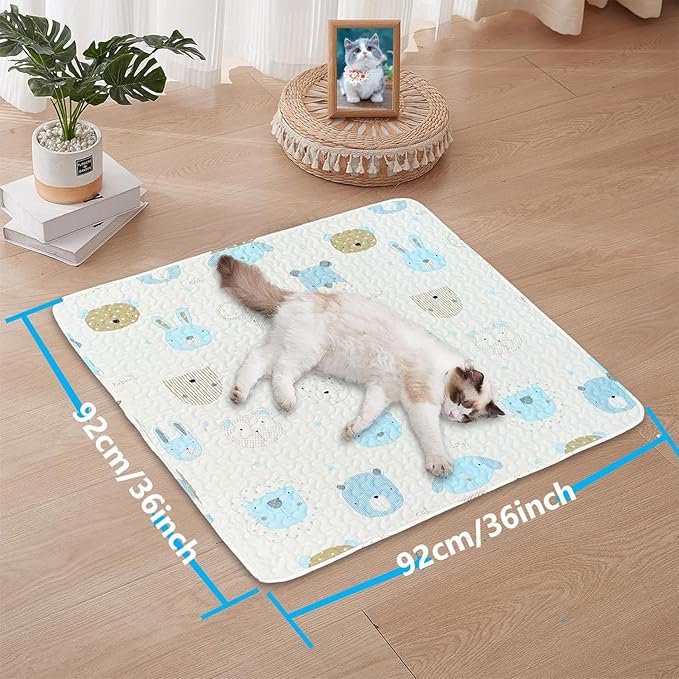 Dog Playpen Mat Carate Mat Puppy Pads,Personalized Dog Crate Pad,Anti-Slip Bottom[PLAYPEN NOT Included!!!] Reusable Whelping Playpen Crate Reusable Washable Pet Mattress Pads Pet Training Pads