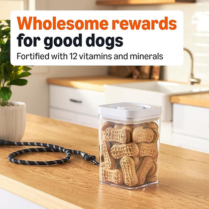 Amazon Basics Peanut Butter Flavor Biscuits Dog Treats 5 lb. Box