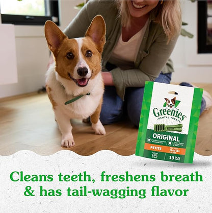 Greenies Original Petite Dental Dog Treats, 6 oz. Pack (10 Treats)