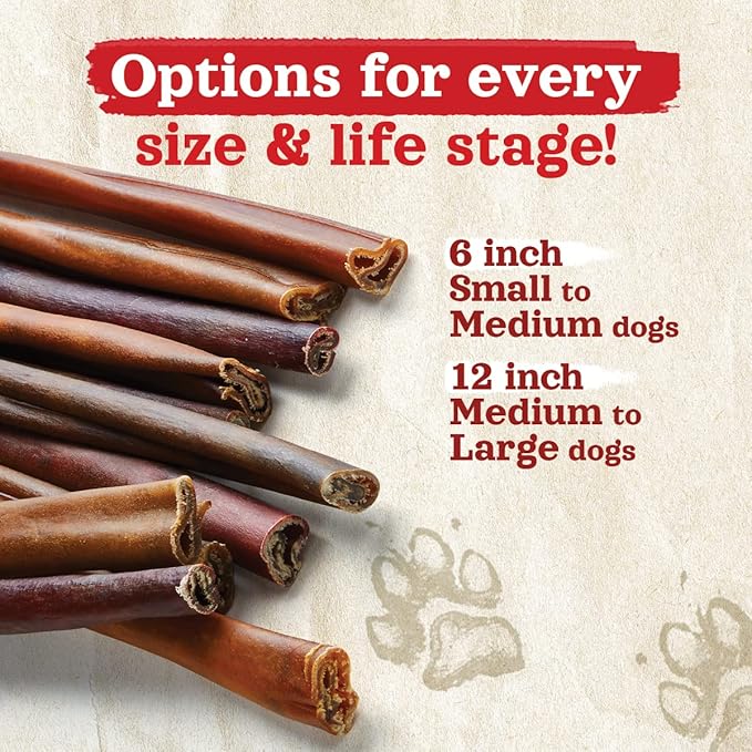 Natural Farm Collagen Dog Chews (3-5, 10 Units), Odor-Free Long Lasting Bully Sticks & Rawhide Alternative Dog Treats, 95% Collagen Low Fat, High Protein Best Dental Dog Treats  Small & Medium Dogs