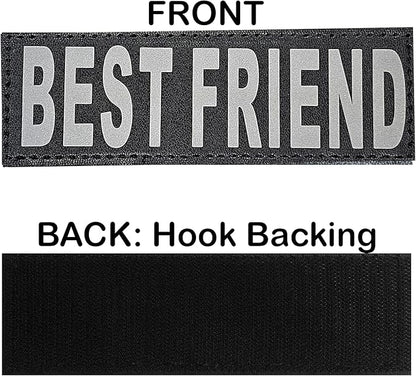 Doggie Stylz No Pull Dog Harness for Small, Medium, Large Dogs - Fully Adjustable - Reflective Best Friend Patches with Handle - No Choke Design - Dog Collars, Harnesses & Leashes - Pet Vest