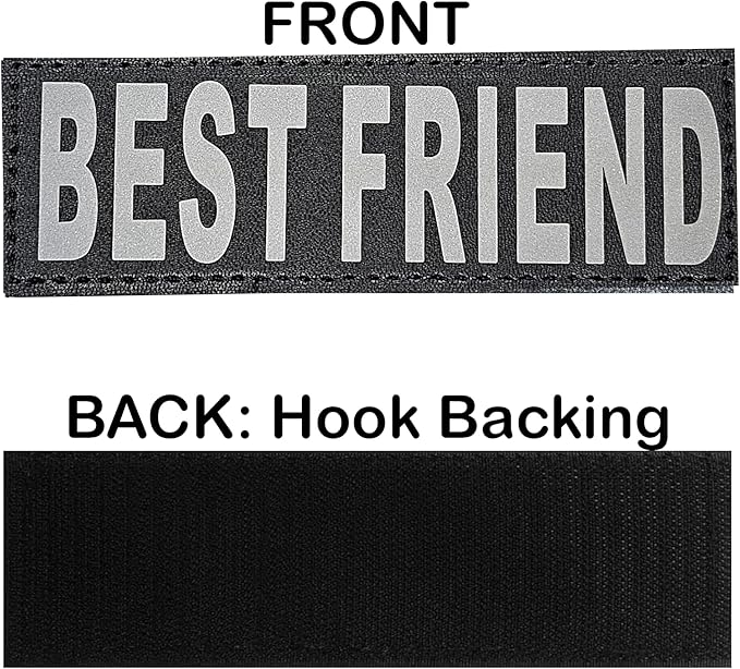 Doggie Stylz No Pull Dog Harness for Small, Medium, Large Dogs - Fully Adjustable - Reflective Best Friend Patches with Handle - No Choke Design - Dog Collars, Harnesses & Leashes - Pet Vest