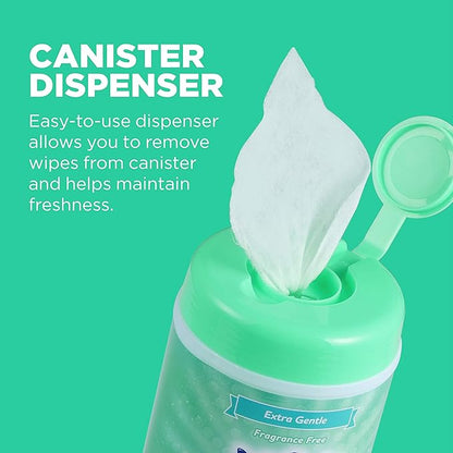 Wet Ones for Pets Hypoallergenic Multi-Purpose Dog Wipes with Vitamins A, C & E, 50 Count - 12 Pack | Fragrance-Free Hypoallergenic Dog Wipes for All Dogs Wipes Multipurpose (FF14365PCS12)