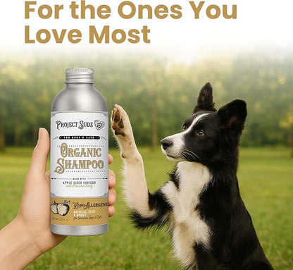 Hypoallergenic | Oatmeal & Honey Liquid Dog Shampoo| Extra Gentle for Even Puppies| Unscented