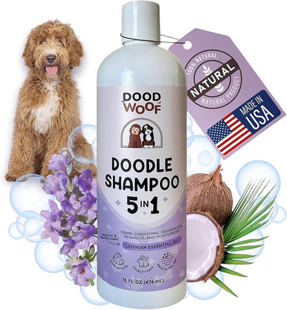 Dog Shampoo and Conditioner for Doodle | All Natural Dog Shampoo for Smelly Dogs | Sensitive Skin Pet Shampoo for Dogs| Goldendoodle, Doodles, Poodle, Puppy Shampoo and Conditioner