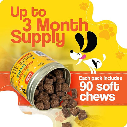 Dog Allergy Relief  8 in 1 Multivitamin Dog Chewables for Senior Dogs Allergies - Antioxidant Superfood Pet Vitamins for Digestion, Hip, Joint, Heart, Brain Health, 90 Soft Chews