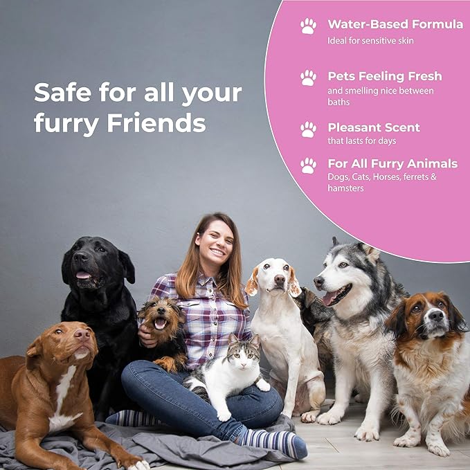 Dog Perfume Spray Long Lasting - Pet Odor Eliminator - Dog Cologne Spray - Premium Dog Deodorant Spray for Smelly Dogs - Refreshing Dog Deodorizer Spray for Grooming