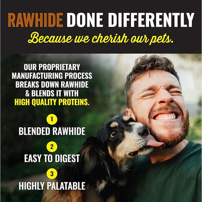 etta says! Premium Crunchy 4.5" Beef Dog Chews - Grain-Free Dog Treats, Good for Teeth, Easy to Digest - Made in The USA (36 Count Pack of 1)