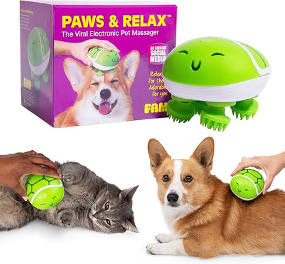 WHAT DO YOU MEME? Paws & Relax: The Adorable Turtle-Shaped Pet Massager, for Dogs & Cats